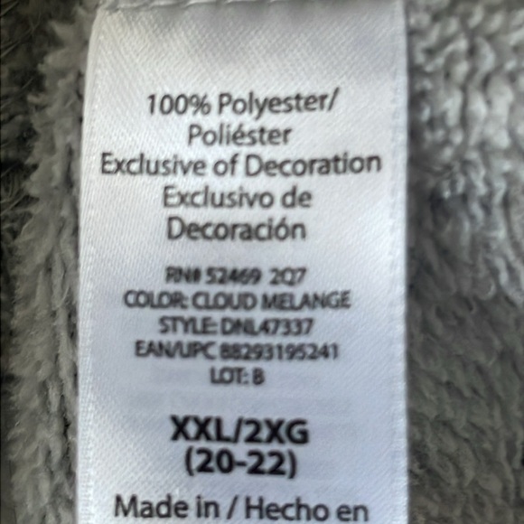 Danskin Now Gray Zip-Up Jacket Size XXL - Picture 7 of 9